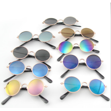 Kreisförmige Metallcute Pet Sonnenbrille für Haustierzubehör